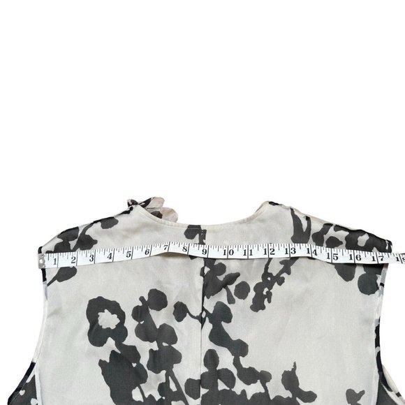 ARMANI COLLEZIONI Ruffled Front Sleeveless Blouse Women’s Size 8 Italy - Picture 7 of 11